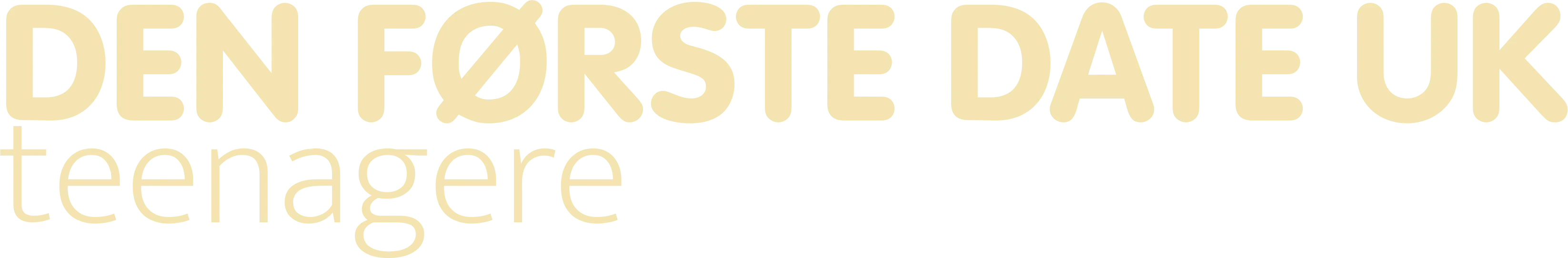 Den første date UK - teenagere