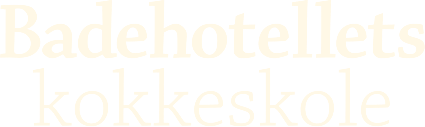 Badehotellets kokkeskole