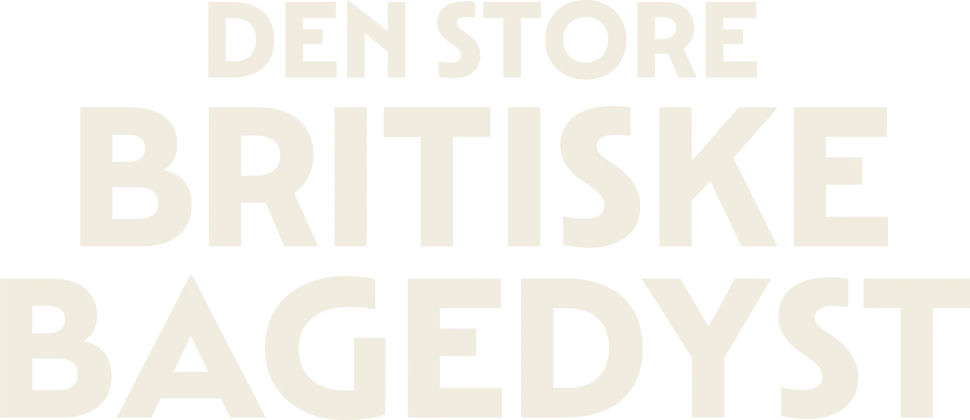 Den store britiske bagedyst